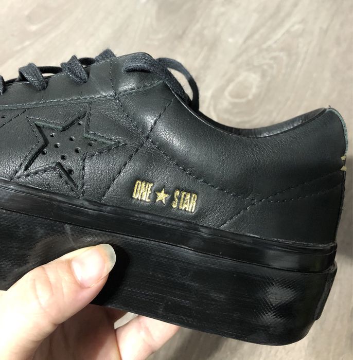 Tenisi talpa inalta converse all star din piele 37,5 conversi 37,5