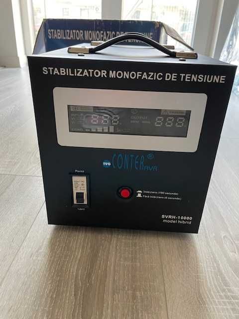 Stabilizator de tensiune hibrid, cu releu si servomotor 10000VA/7500W