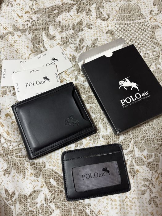 Нов мъжки портфейл POLO Air – кожен, в кутия