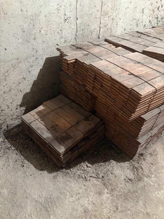 Естествен паркет дъб. Неупотребяван, но съхраняван с години