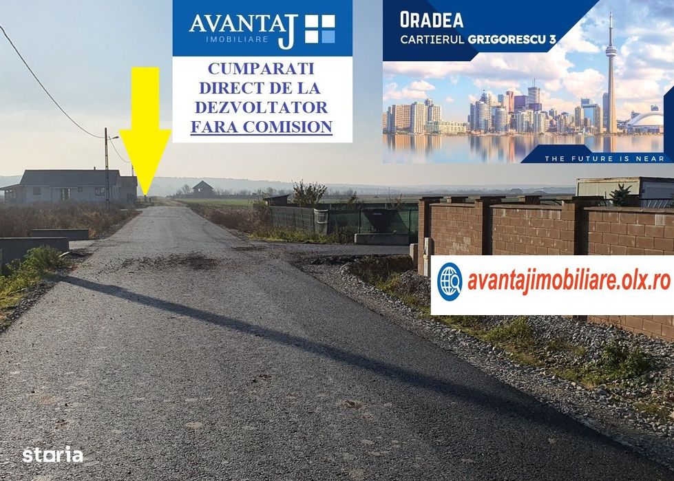 Teren Cihei 540 mp (intravilan cu PUZ) str. Lalelelor (200 m de inel)