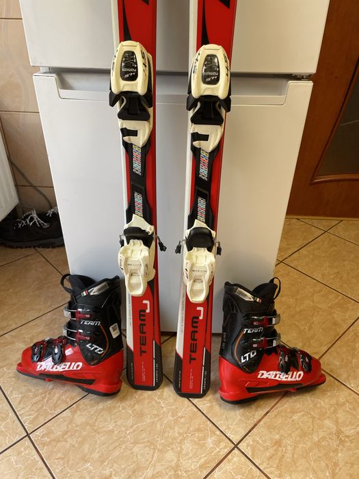 Schiuri copii 130 cm nordica cu clapari set ski