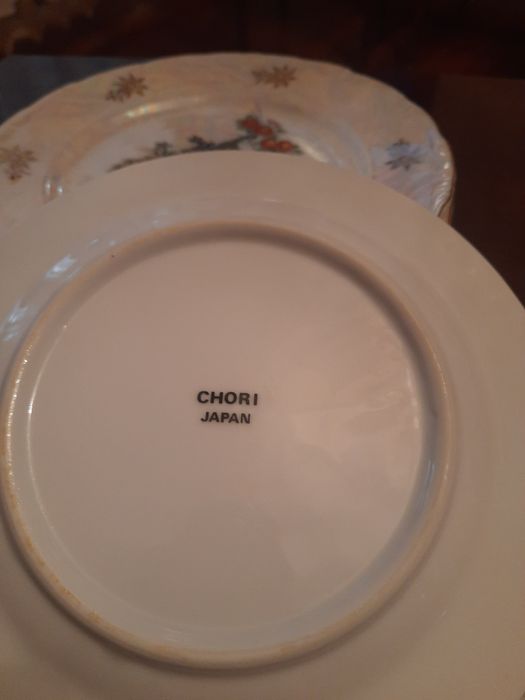 Тарелки фарфор павлин япония