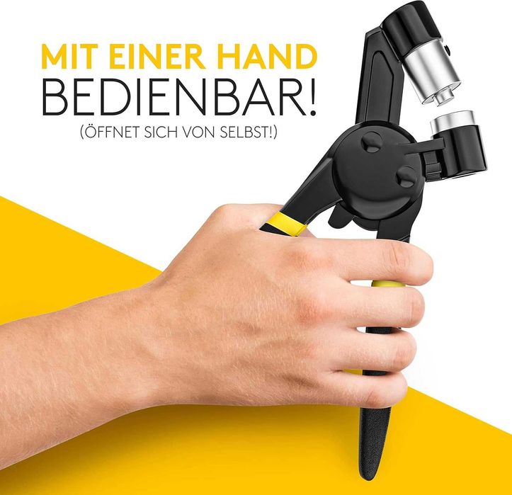 професионални магнитни клещи за капси, 100 бр. капси, 10 мм,