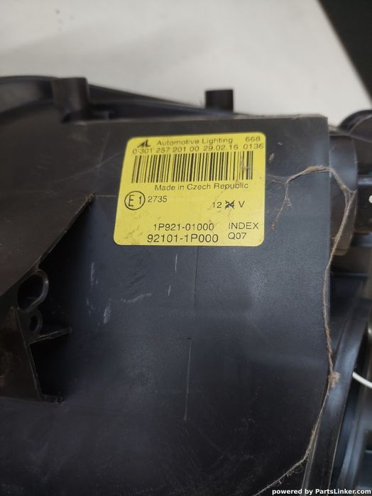 Far Stanga Fata Kia Venga (Yn) [ 2010 - > ] Oem 921011P000