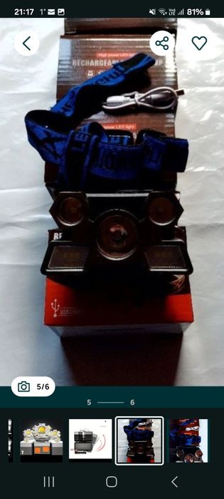 Lanterne LED reîncărcabile de cap