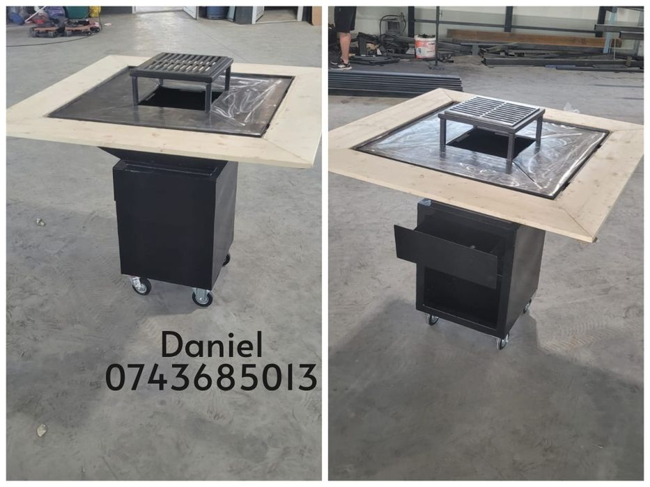 Gratar cu plita pentru gradina