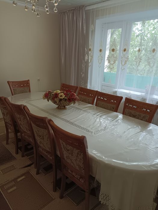 Стол обеденный +10 стульев