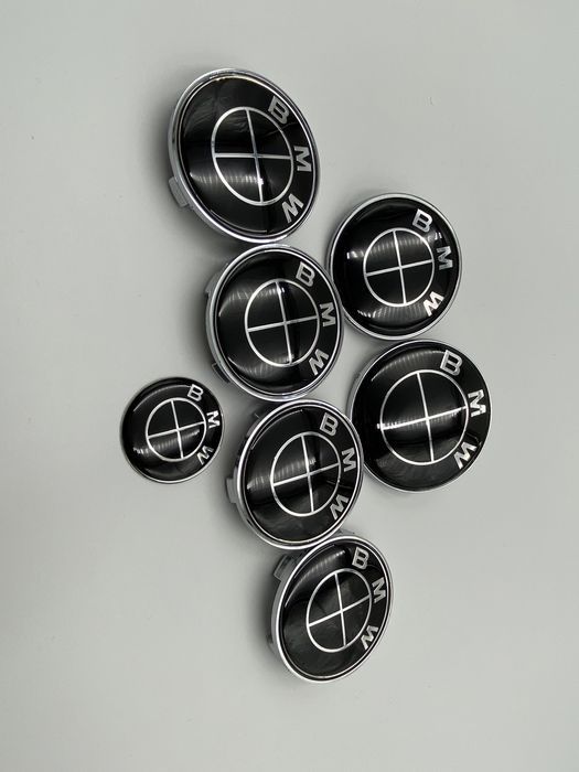 Set Embleme BMW negru full 7 bucati
