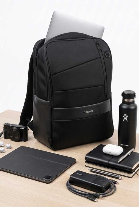 Рюкзак мужcкой влагозащитный CROWN для ноутбука 15.6 (23 литра)