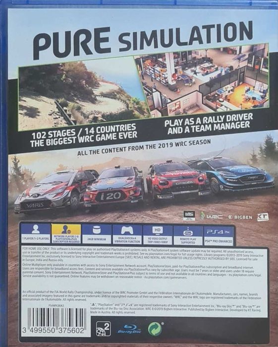 WRC 8, PS4, PS5, PlayStation