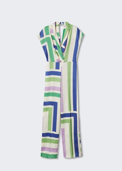 Дълъг гащеризон от сатен Mango