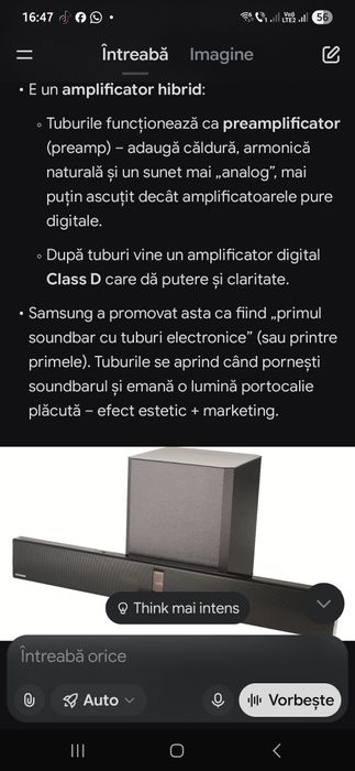 Vand  soundbar samsung am doar soundbarul  perfect functional