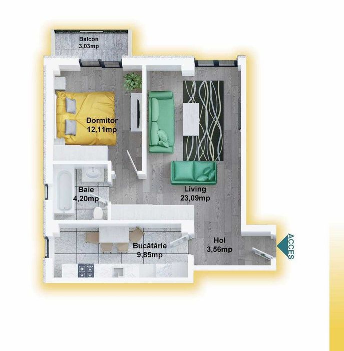 Apartament premium cu 2 camere decomandate, parcare și boxă incluse – zonă centrală, Suceava (str. Nicolae Titulescu)
