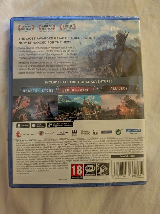 PS5 игра: The Witcher 3: Wild Hunt Complete Edition