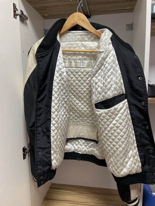 Мъжко яке моторджийско Polo от Германия, черно и бежово