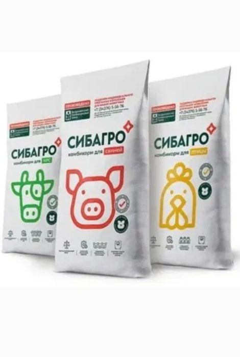 Комбикорм для телят, для коров