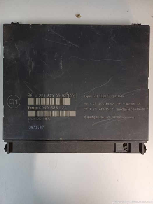 Modul Control Scaune Mercedes-Benz S-Class Ii (W221, C215) [ 2005 - 20