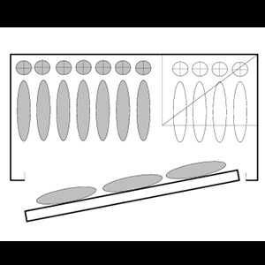 Dulap 14 arme cu vizor, compartiment munitie, rafturi detasabile