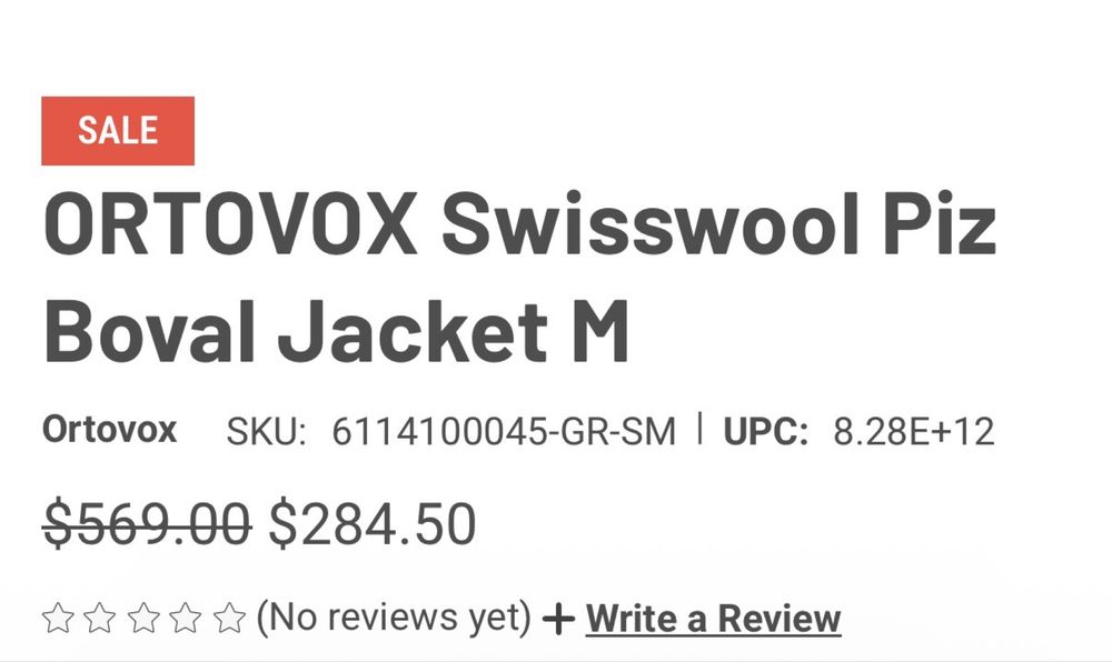 ORTOVOX Swisswool Piz Boval Jacket S