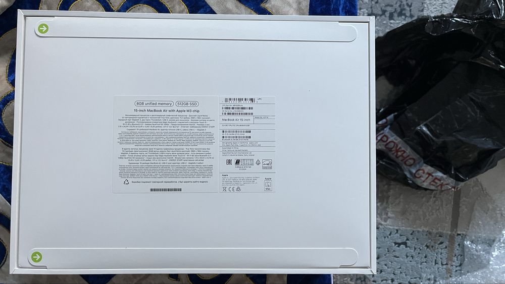 Macbook Air 15 m3 8/512gb 2024