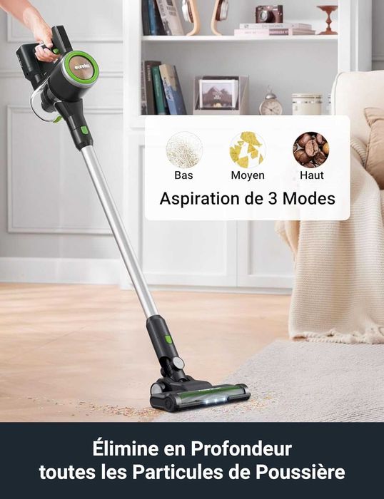 Вертикална безжична прахосмукачка Eureka NEC370, 300W, HEPA филтър