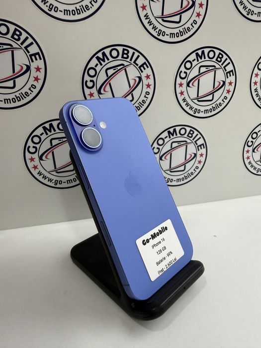 iPhone 16 - 128GB - Ultramarine - 99% - Impecabil - Garantie