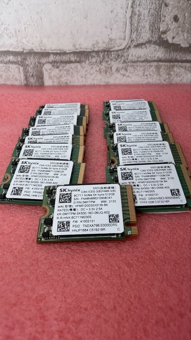 Nvme 512Gb в количестве
