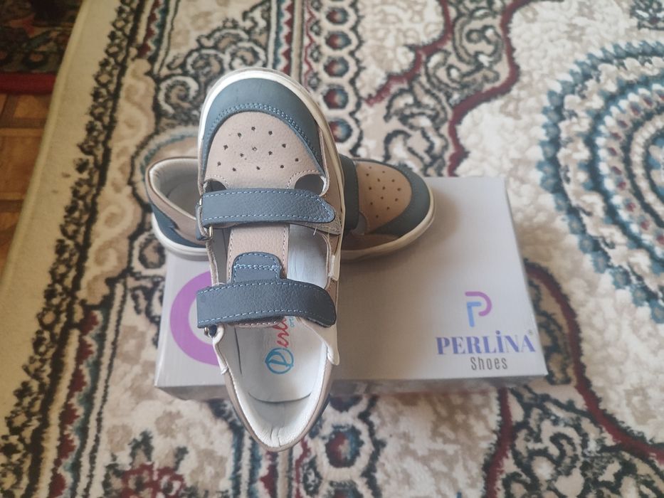 Сандали перлина кожаные