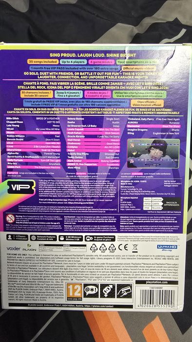 Pachet joc Let's sing 2026, microfon inclus, nou