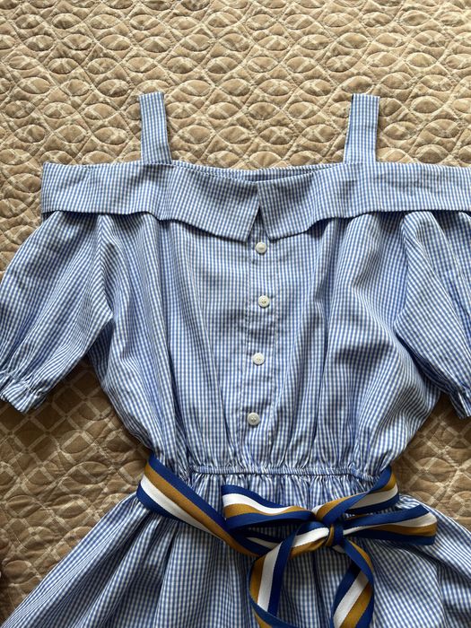 Голубое платье летнее