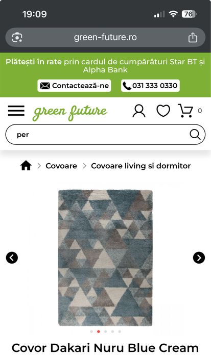 Vand covor Flair rugs Dakari Nauru 120x170 fir lung