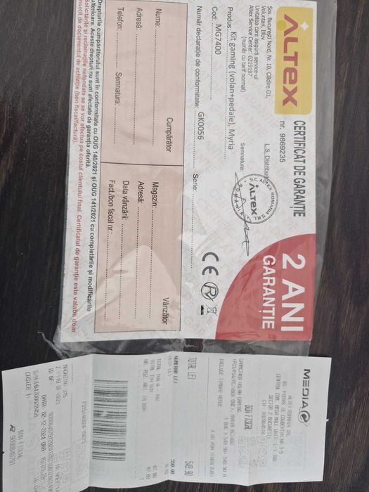 Volan gaming MYRIA MG7400 (PS3/PS4/PC/XBOX ONE)