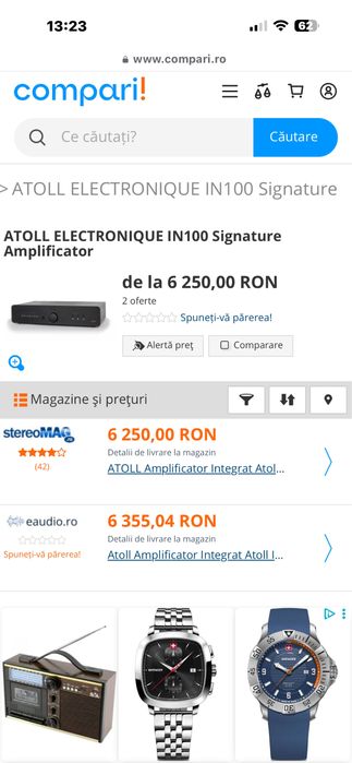 Amplificator integrat ATOLL  IN100  SIGNATURE