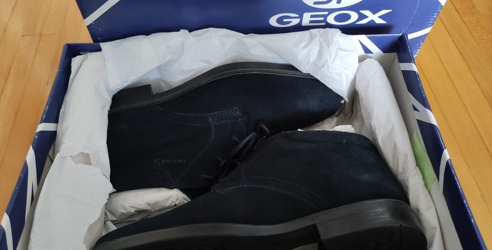 Ghete Geox/Noi in cutie/ piele naturala