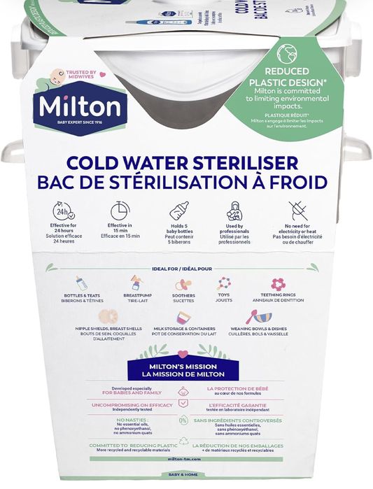 Milton Cold Water Steriliser (White) Стерилизатор за студена вода