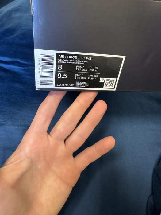 Nike Air Force 1 ’07 WB – Wolf Grey | EU 41 | Чисто нови