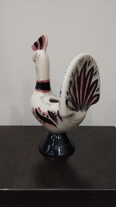 Керамична фигурка Петел – ръчно рисувана, фолклорен стил