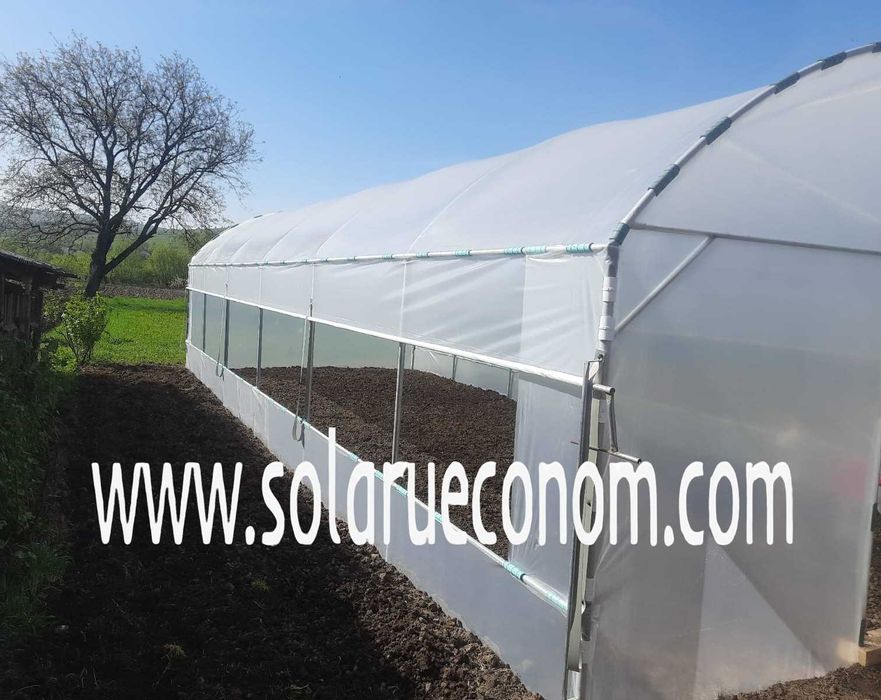 Solarii (sere) de gradina cu stuctura din teava zincata sau neagra