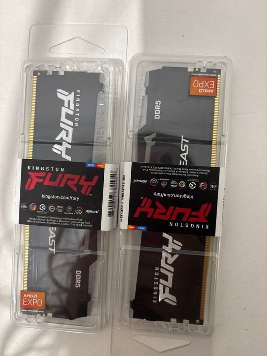 Оперативная память Kingston FURY Beast Black AMD RGB 16GB 5600 мгц