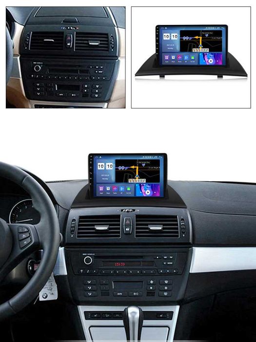 Navigatie Android 549 BMW X3 E83 2004-2012 1/8 Gb Waze CarPlay CAMERA
