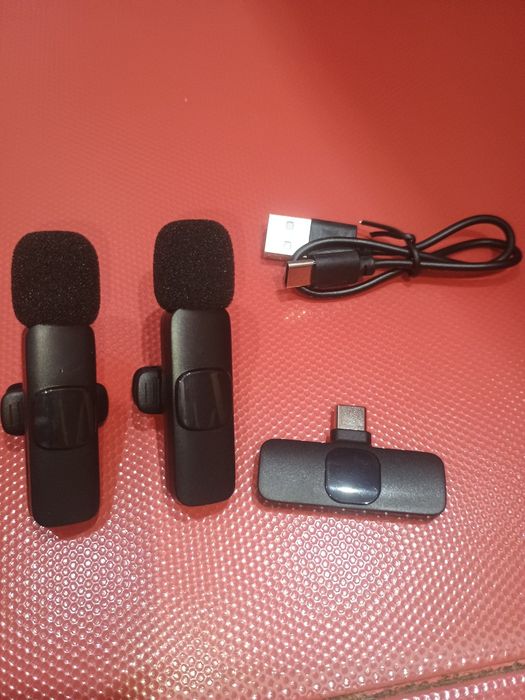 Microfon lavalieră wireless pentru telefon – Nou, nefolosit
