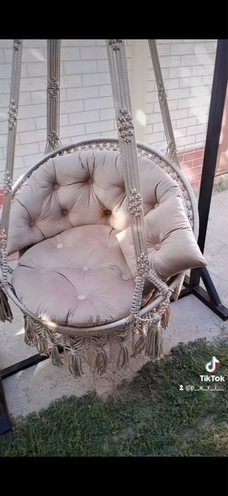 Качели макраме сделанно с любовю