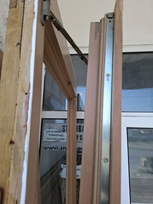 Usi de terasă termopan profil lemn (4 buc)