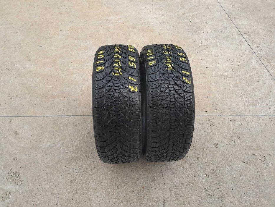 Doua anvelope de iarna 225 55 17 bridgestone blizzak LM 32 profil 8 mm