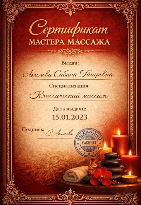 Массаж в городе Уральск, Выезд есть