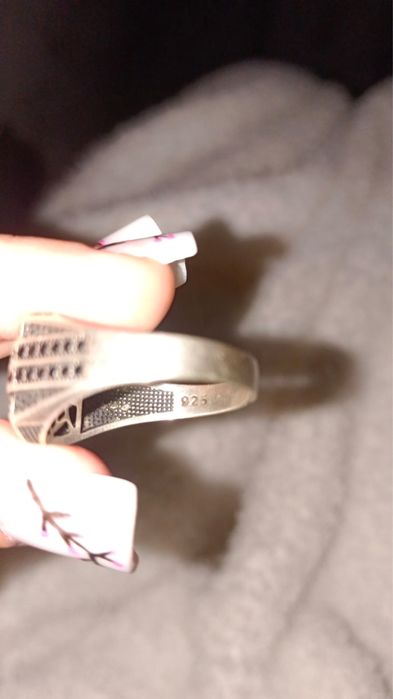 Серебренное кольцо с пробой