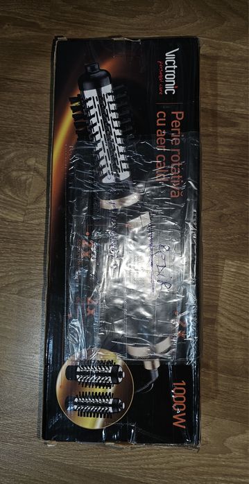 Perie rotativă cu 2 capete