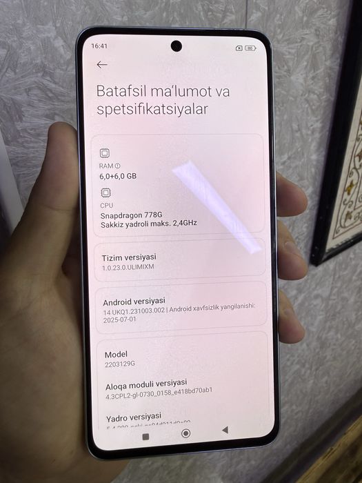 Xiaomi 12 LITE 6+6/128GB ideal sotiladi