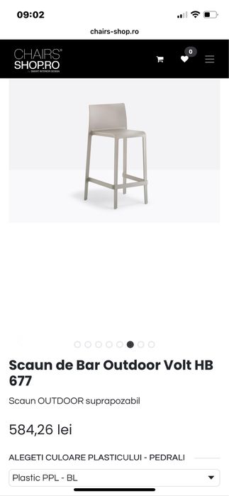 Scaune bar outdoor Volt